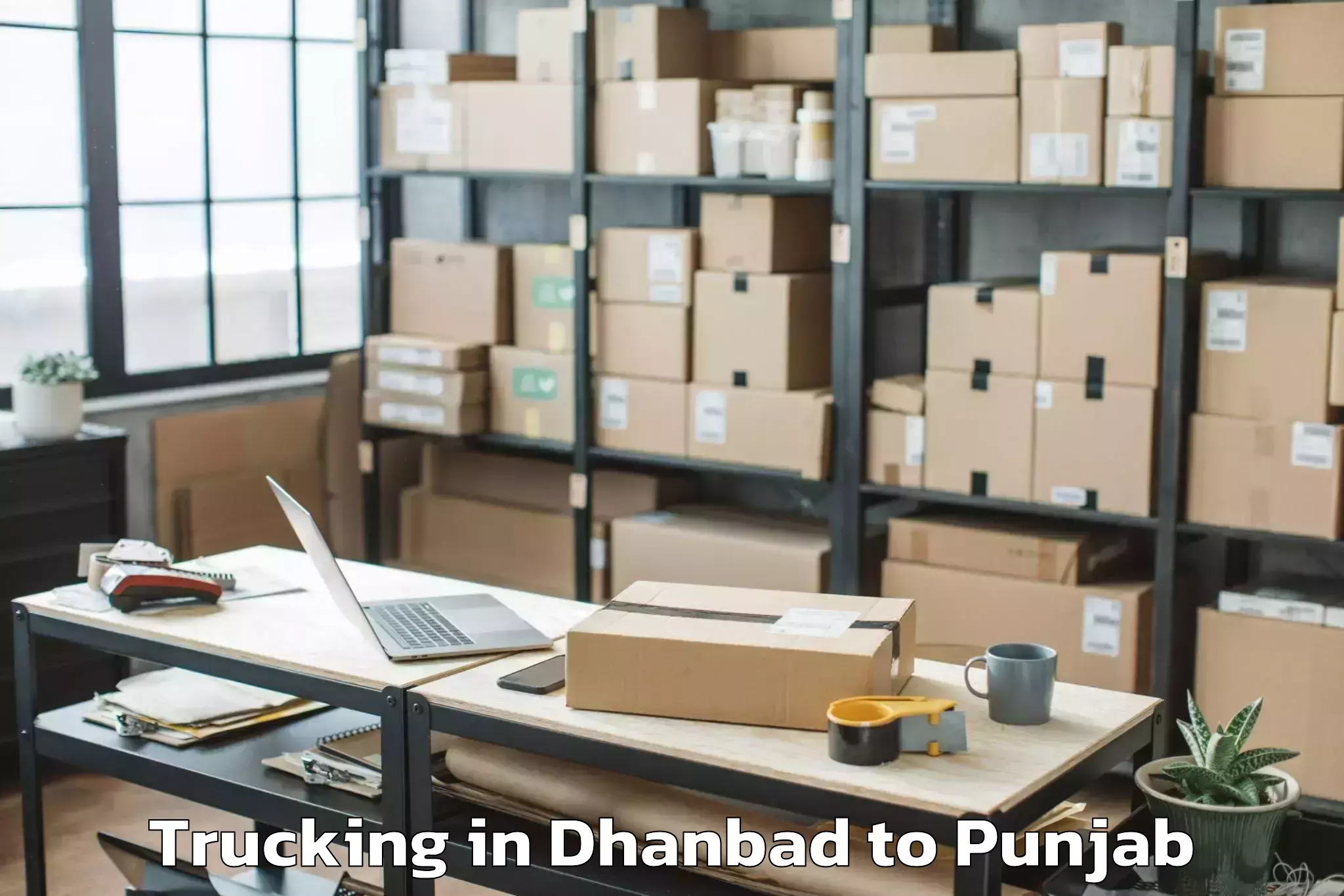 Professional Dhanbad to Begowal Trucking